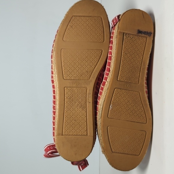 Tory Burch Azalea Logo grosgrain Espadrille flat shoes women's size 7 - Picture 14 of 16